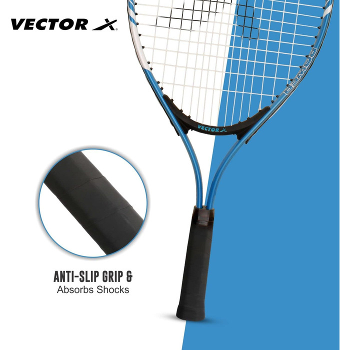Тенісна ракетка Vector X VXT-520 з струнами, 58,4 см, чохол 3/4