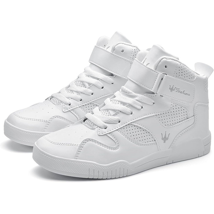 Чоловічі бігові кросівки хай-топ, трекінгові черевики, фітнес-кросівки, білі, 44 EU