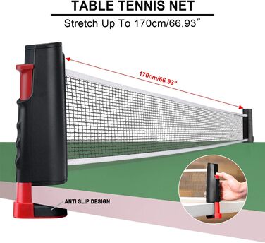 Набір для настільного тенісу S3: ракетки, м'ячі, сітка. Підходить для дітей, початківців, сімей та професіоналів