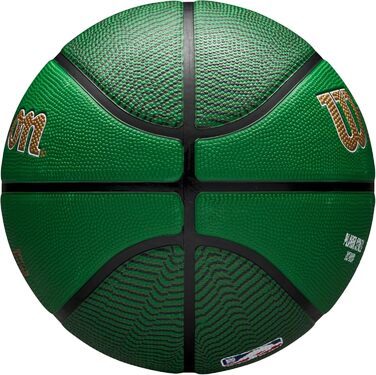 М'яч для баскетболу Wilson NBA Player Icon, розмір 3 та 7, зелений/білий