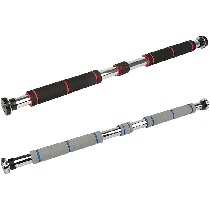 Турнік для дверей Klimmzugstange: регульований, 80-130 см, 150 кг, сірий