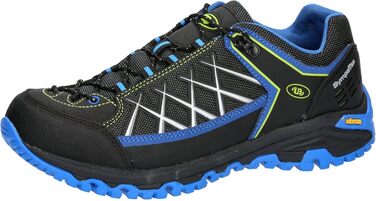Кросівки для бігу по пересічній місцевості Brütting Unisex Mount Root, 44 EU, чорний, синій, лимонний