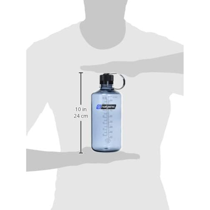 Пляшка для води Nalgene EH 1000 мл, сіра, пластикова