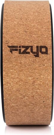 Колесо для йоги Fizyo Yoga Wheel – для розтяжки спини та полегшення болю – стабільне, неслизьке, 32 см (коричневе, натуральний корк)