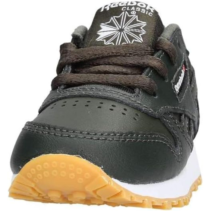 Кросівки Reebok Classic Leather для хлопчиків, 28 EU, багато кольорів, Gum, Dark Cypress, White 000
