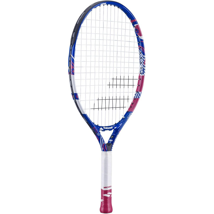 Дитяча тенісна ракетка Babolat B Fly 21, біло-рожева, натягнута, 185 г