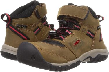 KEEN Ridge Flex Mid - водонепроникні трекінгові черевики для дітей, 29 EU, Bison Red Carpet