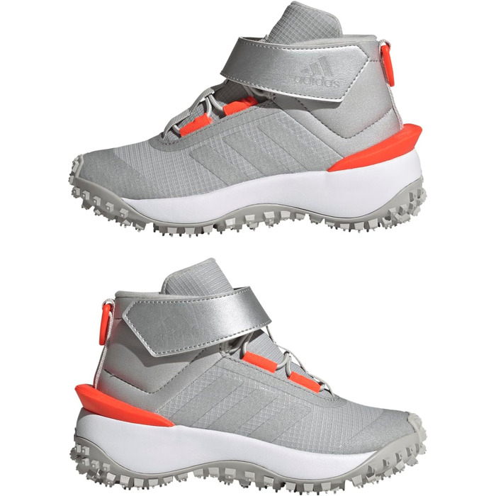 Дитячі кросівки adidas Fortatrail EL K - срібно-червоні (36 2/3 EU)
