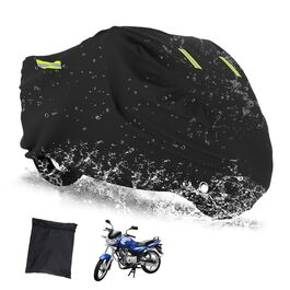 Водонепроникний чохол для мотоцикла XXXL з тканини 420D Oxford, універсальний захисний тент для мотоцикла та скутера з отвором для замка, 265x105x133 см