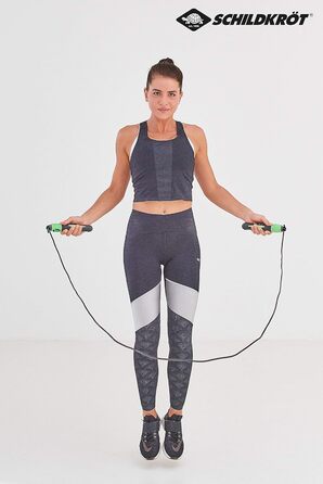 Стрибкове канат Schildkröt з лічильником, чорно-антрацитовий, в коробці чорного/зеленого кольору, 960023