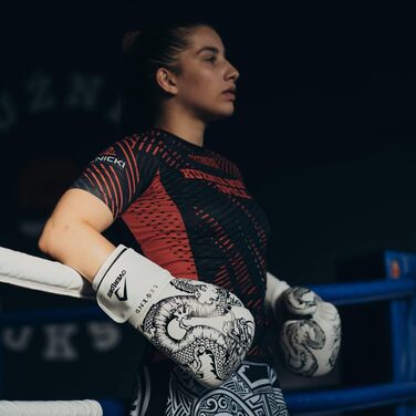 Боксерські рукавички Overlord Legend I для кікбоксингу, спарингу, боксу та MMA. Боксерські рукавички для чоловіків Overlord, різні розміри, білий, 8 oz.