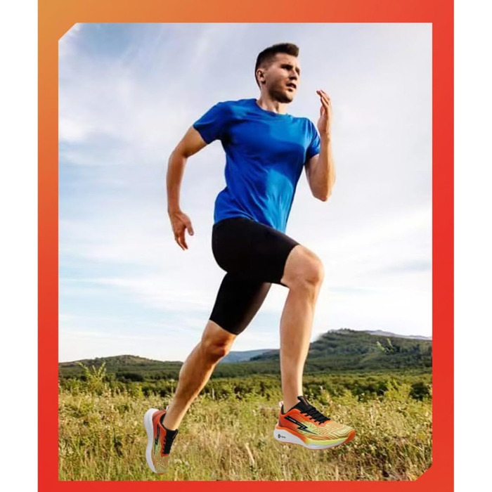 Кросівки для бігу та повсякденного носіння: чоловічі та жіночі, легкі, дихаючі, для фітнесу, тенісу, розмір 35-45 (Помаранчевий, 38 EU)