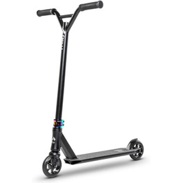 Трюковий самокат Chilli Pro Scooter 5000, 84 см, 110 мм PU колеса, ABEC 9, для підлітків, чорний/неохром