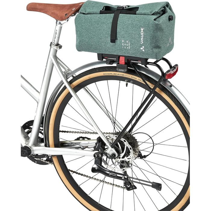 Сумка на багажник VAUDE ReCycle Shopper Uniklip, універсальна, Dusty Forest, водонепроникна, еко-матеріал