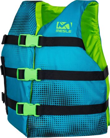 Дитячий жилет для плавання MESLE Sportsman, легкий 50N, для SUP, каяку, вейкборду, водних лиж, 7-10 років (teal)