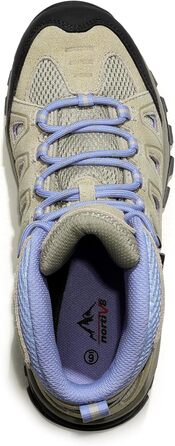 Черевики для трекінгу та подорожей NORTIV 8 Adventurer для жінок - дихаючі, зручні, розмір 40.5 EU, бежево-лілові