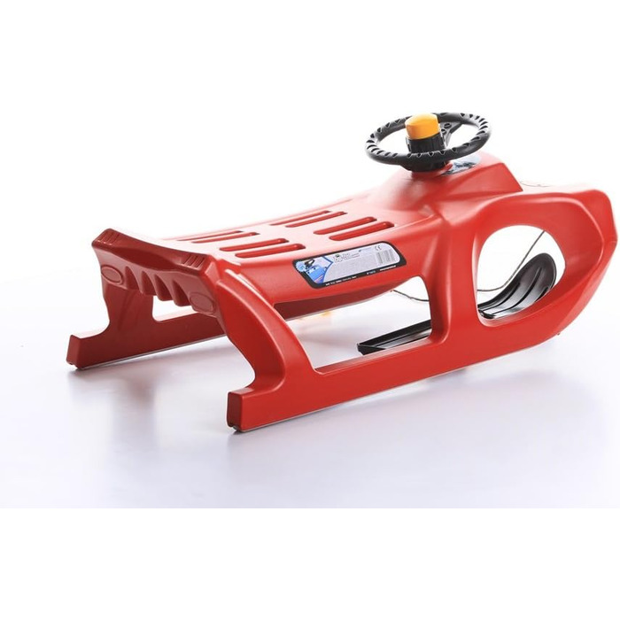 Дитячий санки Zigi-Zet Control: пластикові санки з тяговим тросом та керуванням, 2 кольори (червоний)