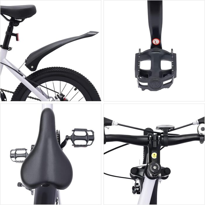 Дитячий велосипед BMX 18 дюймів, високоміцна сталь, регульована висота, для хлопчиків і дівчат від 5 років