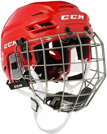 Хокейний шолом CCM Tacks 210 Combo, червоний, розмір L, для дорослих