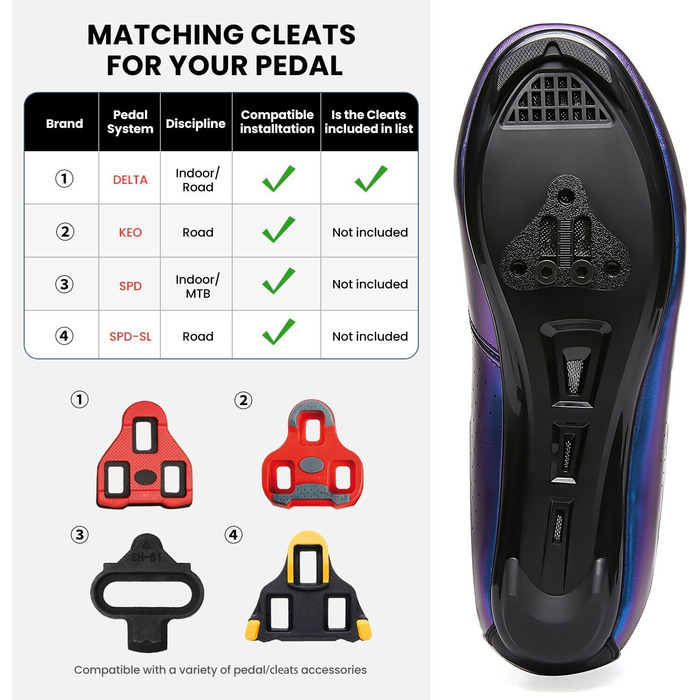 Велотуфлі для чоловіків та жінок, шосейні та MTB, сумісні з педалями Look SPD, SPD-SL, Delta Lock, Peloton, синього кольору, 47 EU