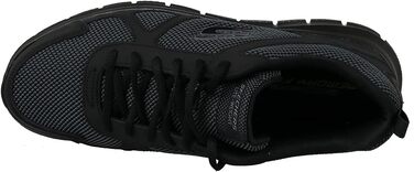Чоловічі кросівки Skechers Track Bucolo, чорна шкіра та сітчаста вставка, 47.5 EU