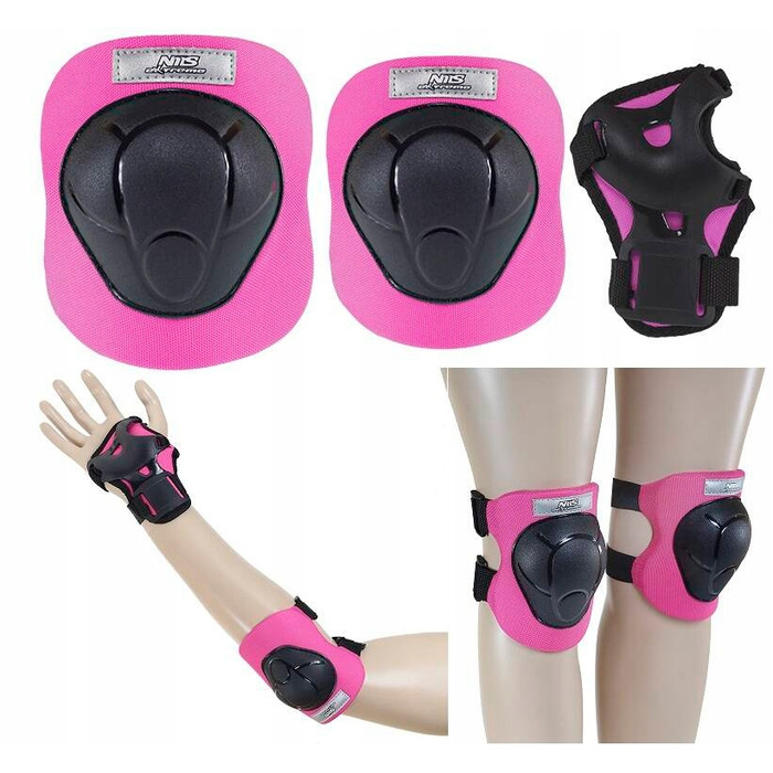 Дитячий захисний комплект METEOR: шолом та набір захисників для роликів, велосипеда та скейта