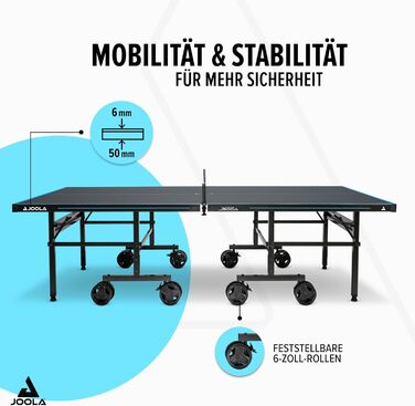 Стол для пінг-понгу JOOLA J500A OUTDOOR - професійний, розкладний, для вулиці, з сіткою