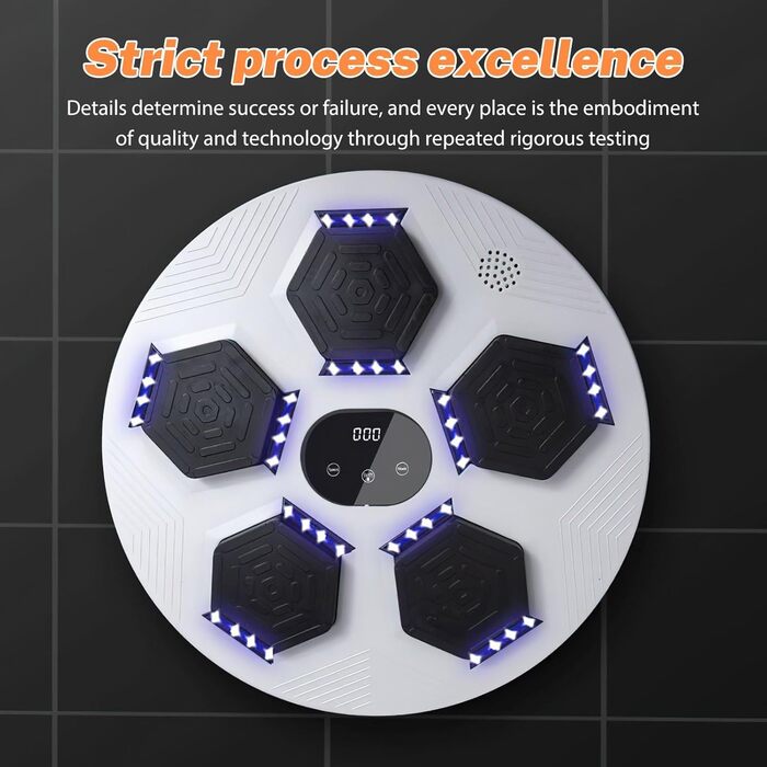 Музична бокс-машина: Smart Bluetooth бокс з рукавичками, настінний монтаж, 9 режимів швидкості та лічильник для дорослих та дітей