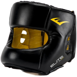 Захисний шолом Everlast Elite Rtl для боксу (L-XL), професійний, чорний