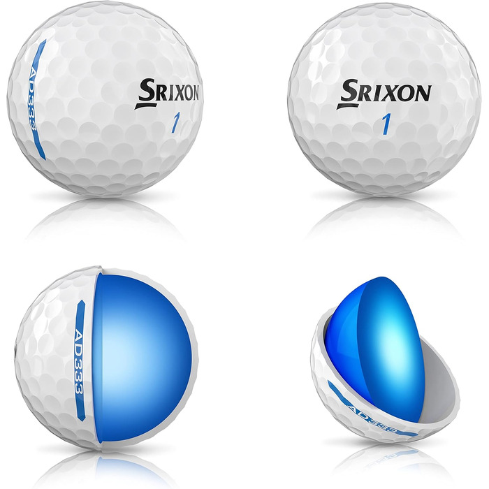 Гольф-м'ячі Srixon AD333 для чоловіків, білі, 12 шт.