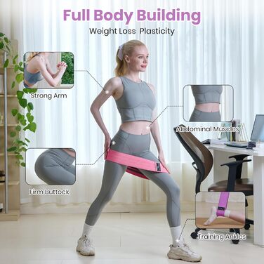 Набір еластичних стрічок для фітнесу Good Nite 3 шт. для тренування сідниць та ніг. Ідеально для йоги, пілатесу та фітнесу вдома. Підходить для чоловіків та жінок