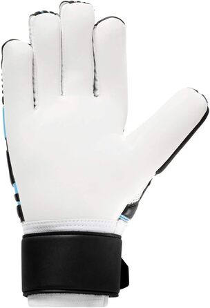 Воротарські рукавички Uhlsport Soft HN Comp для дорослих, чорні/блакитні/білі, розмір 10.5, футбольні унісекс