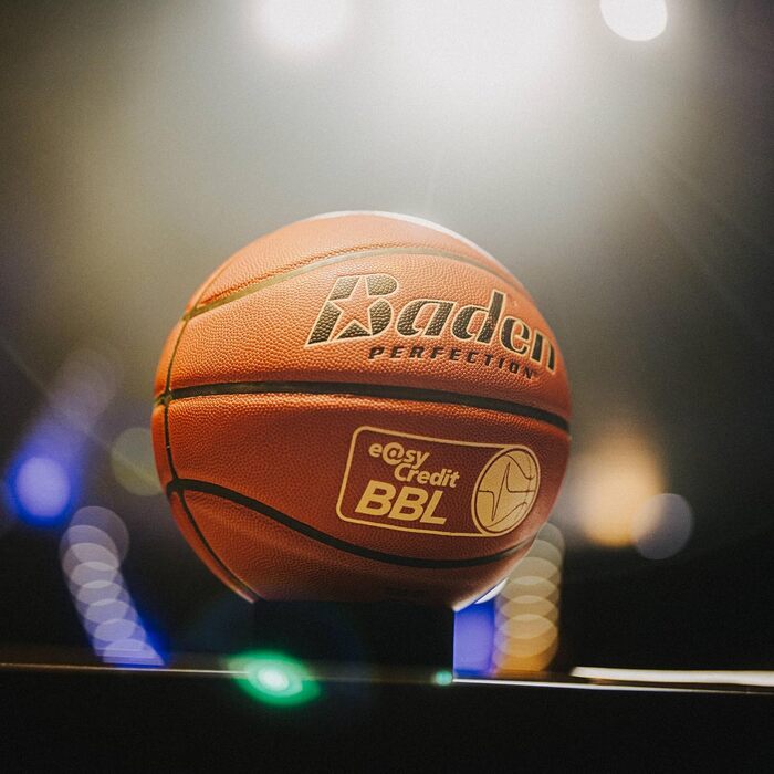 Баскетбольний м'яч Baden Elite Pro 7, офіційний BBL, помаранчевий