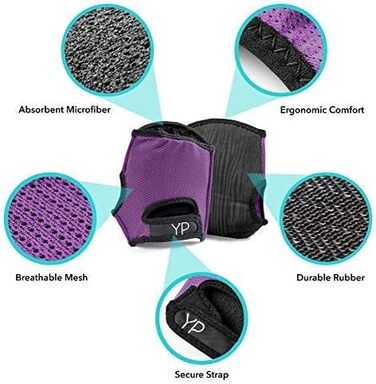 YogaPaws SkinThin нековзні рукавички для йоги, пілатесу, кросфіту, тренувань та велосипеду, універсальні для жінок і чоловіків, для вологих рук