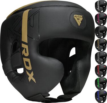 Захист для голови RDX з Maya Hide шкіри для боксу, кікбоксингу, MMA, Муай Тай, карате, тхеквондо, спарингів, універсальний шолом для єдиноборств