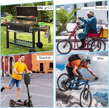 Замок для велосипеда з кодом (14 кольорів), ланцюговий замок, сталевий, висока безпека, A-чорний