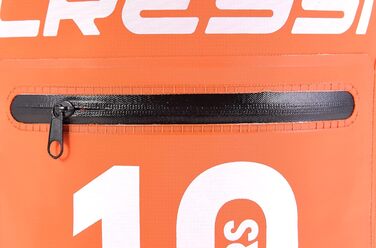 Водонепроникний мішок Cressi Dry Bag для дайвінгу, плавання, риболовлі, водних видів спорту та кемпінгу, оранжевий, 10 л