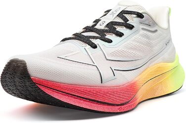 XTEP Professionelle бігові кросівки для чоловіків, 2000 км, висока амортизація, для тренувань та змагань, спортивне взуття, ідеально для тривалих пробіжок (від 10 км), розмір 40 EU, білий, неоновий лайм, зелений