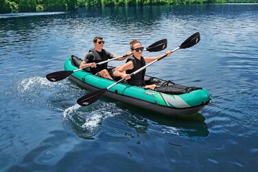 Надувний каяк Bestway Hydroforce Ventura для двох осіб з ручним насосом, веслами та сумкою для зберігання, двомісний комплект