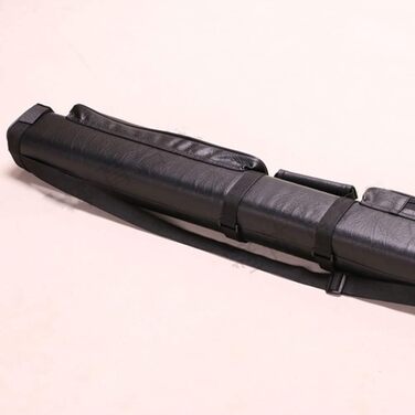 Чохол для більярдного кия: міцний, на 2 кия, 84 x 7.5 см, чорний