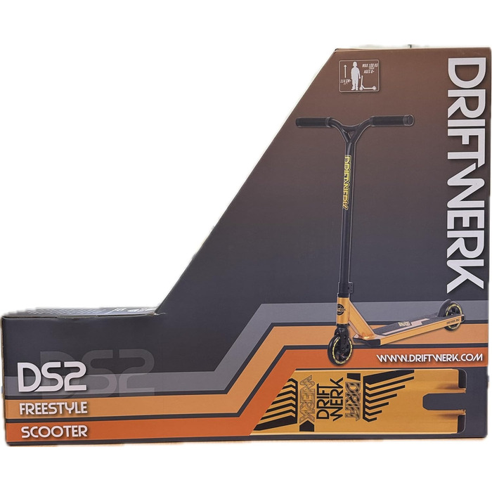 Самокат Driftwerk DS2 Ano Gold для трюків, дитячий фристайл