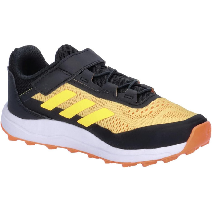 Дитячі кросівки adidas Terrex Agravic Flow для трейлраннінгу, унісекс, на липучці (28 1/2 EU, Semi Spark Spark Amber Tint)