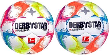 Футбольний м'яч Derbystar Brillant, набір з 3 м'ячів, розмір 5, мультиколір, для дорослих, універсальний
