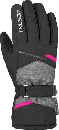 Жіночі лижні рукавички Reusch Hannah R-Tex XT, водонепроникні, утеплені, дихаючі, чорні/рожеві