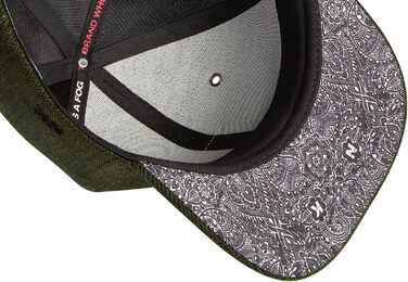 Кепка-снэпбек Nebelkind унісекс з принтом бандана, регульована бейсболка в стилі стрітвір з прямим козирком, оливковий колір