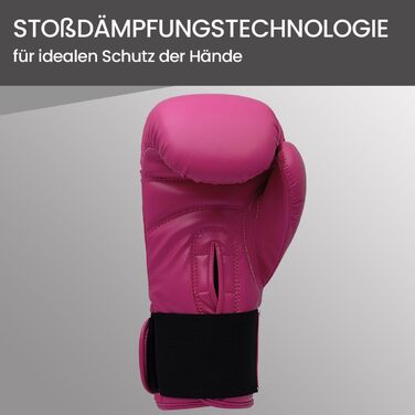 Боксерські рукавички Adidas Speed 50 для дорослих, 10 oz, Маджента/Білий