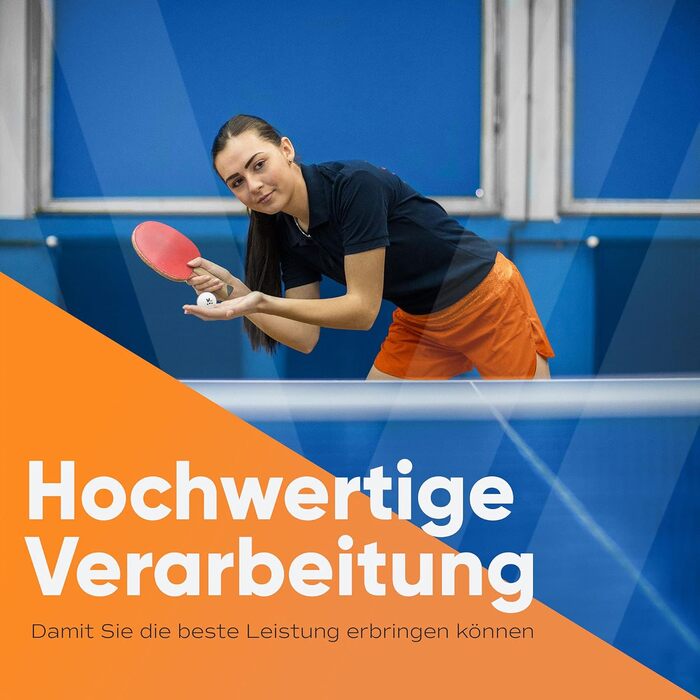 Набір тенісних м'ячів Villkin 3 зірки 40+ 24 шт. - довговічні м'ячі для пінг-понгу, ігри та змагань