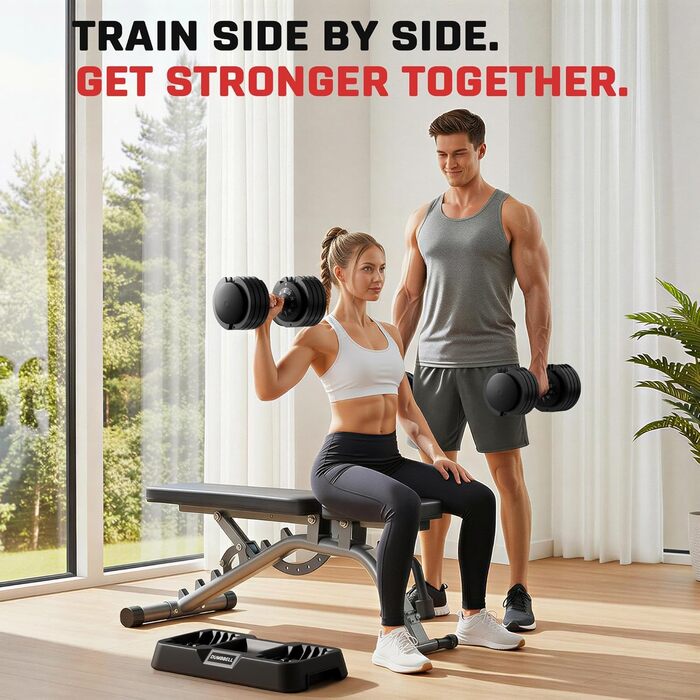 Регульована штанга Yaheetech 2,5-24 кг, 15 рівнів, сталева, з подвійною фіксацією, протиковзка, для дому, спортзалу, офісу