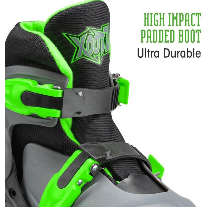 Роликові ковзани Xootz TY6340-M, зелені, розмір 32-36