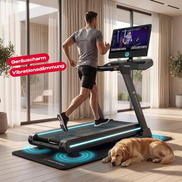 Складаний килимок для захисту підлоги під бігову доріжку Walking Pad Sportstech BS300, водонепроникний та шумопоглищаючий, 160×74 см, товщина 6 мм, для домашнього спортзалу